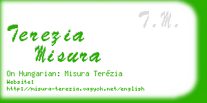 terezia misura business card